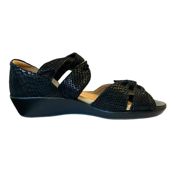 ZIERA Super Soft DOXIE Suede Adjustable Black COMFORT Strappy ARCH SUPPORT Sz 6 - Picture 7 of 16